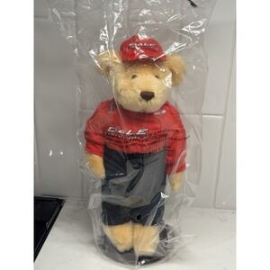 VTG 90s NASCAR Dale Earnhardt Jr Teddy Bear W/ Stand 12" Plush NEW In Plastic